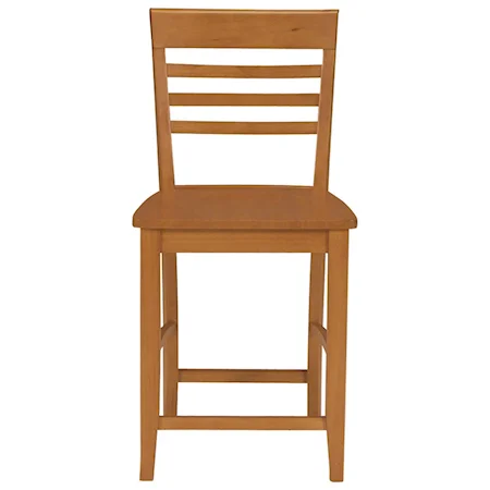 Mission Roma Counter Height Stool with Ladderback